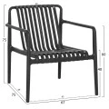 ΠΟΛΥΘΡΟΝΑ LOUNGE ΕΞΩΤ.ΧΩΡΟΥ MALEN HM6626.02 ΜΑΥΡΟ ΠΟΛΥΠΡΟΠΥΛΕΝΙΟ 67x75x75Υεκ