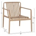 ΠΟΛΥΘΡΟΝΑ LOUNGE ΕΞΩΤ.ΧΩΡΟΥ MALEN HM6626.04 ΚΑΠΟΥΤΣΙΝΟ ΠΟΛΥΠΡΟΠΥΛΕΝΙΟ 67x75x75Υεκ