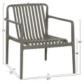 ΠΟΛΥΘΡΟΝΑ LOUNGE ΕΞΩΤ.ΧΩΡΟΥ MALEN HM6626.05 OLIVE GREEN ΠΟΛΥΠΡΟΠΥΛΕΝΙΟ 67x75x75Υεκ