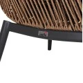 ΠΟΛΥΘΡΟΝΑ LOUNGE ΜΕ ΥΠΟΠΟΔΙΟ REMVAZZO HM6561.01 ΑΛΟΥΜΙΝΙΟ ΓΚΡΙ--WICKER 90x85x96Υεκ