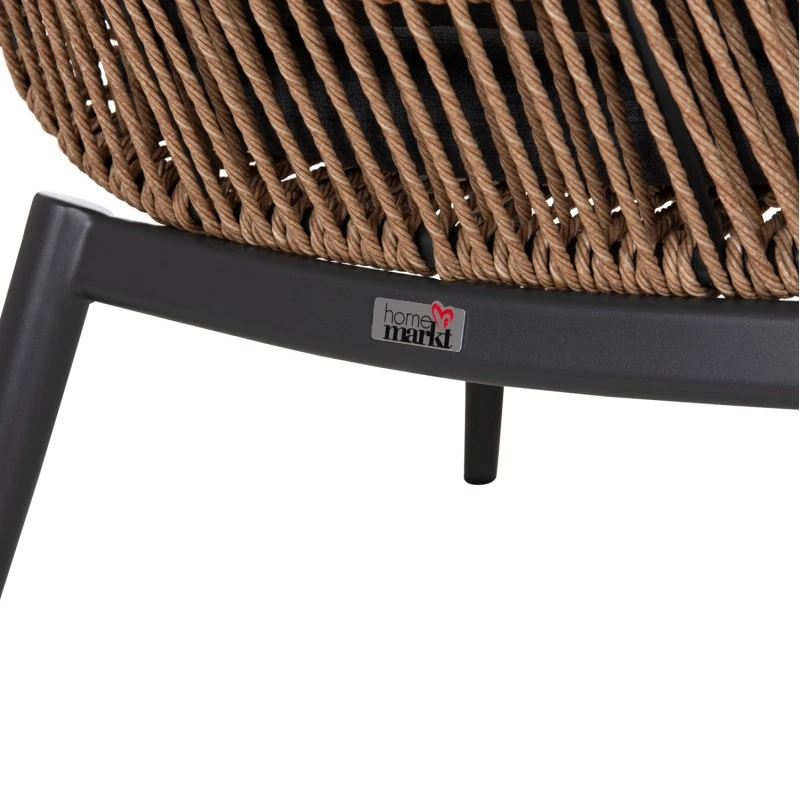 ΠΟΛΥΘΡΟΝΑ LOUNGE ΜΕ ΥΠΟΠΟΔΙΟ REMVAZZO HM6561.01 ΑΛΟΥΜΙΝΙΟ ΓΚΡΙ--WICKER 90x85x96Υεκ