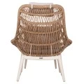 ΠΟΛΥΘΡΟΝΑ LOUNGE ΜΕ ΥΠΟΠΟΔΙΟ REMVAZZO HM6561.02 ΑΛΟΥΜΙΝΙΟ ΜΠΕΖ--WICKER 90x85x96Υεκ