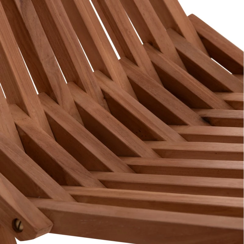 ΠΟΛΥΘΡΟΝΑ LOUNGE ΠΤΥΣΣΟΜΕΝΗ SHIGAO HM18112 ΞΥΛΟ TEAK--ΦΥΣΙΚΟ 61x88.5x89Υεκ.