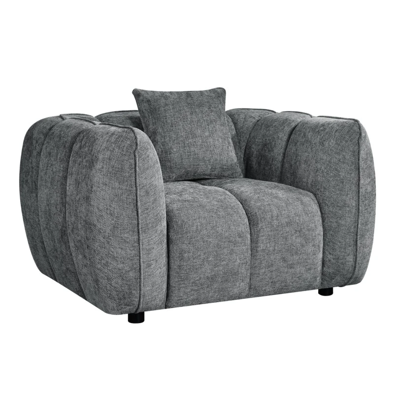 ΠΟΛΥΘΡΟΝΑ LYKKE HM3325.01 ΓΚΡΙ ΥΦΑΣΜΑ 119x89x70Υεκ