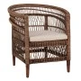 ΠΟΛΥΘΡΟΝΑ MALAWI HM9635.01 ΞΥΛΟ ΜΑΟΝΙ & RATTAN--Β'ΔΙΑΛΟΓΗΣ 80x70x86Υεκ.