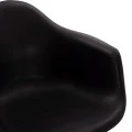ΠΟΛΥΘΡΟΝΑ ΜΕ ΞΥΛΙΝΑ ΠΟΔΙΑ & ΚΑΘΙΣΜΑ ΜΑΥΡΟ MIRTO HM005.02  64x60x81 εκ.