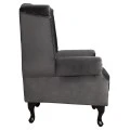 ΠΟΛΥΘΡΟΝΑ-ΜΠΕΡΖΕΡΑ ΓΚΡΙ ΒΕΛΟΥΔΟ T.CHESTERFIELD POLINA 83x75x107Yεκ.HM0053.10