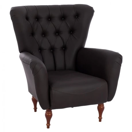 ΠΟΛΥΘΡΟΝΑ ΜΠΕΡΖΕΡΑ Τ. CHESTERFIELD ΣΕ ΧΡΩΜΑ ΚΑΦΕ HM9217.03 87x88x100 εκ.
