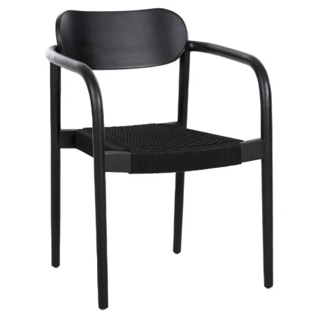 ΠΟΛΥΘΡΟΝΑ OSLO HM9636.12 ΞΥΛΟ TEAK ΜΑΥΡΟ & ΣΧΟΙΝΙ--B’ΔΙΑΛΟΓΗΣ 55x54x80Yεκ.