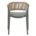 ΠΟΛΥΘΡΟΝΑ ΠΟΛΥΠΡΟΠΥΛΕΝΙΟΥ EVA HM6155.05 OLIVE GREEN--P.P. ΜΠΕΖ ΣΧΟΙΝΙ 56,5x53x80Υεκ.