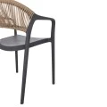 ΠΟΛΥΘΡΟΝΑ ΠΟΛΥΠΡΟΠΥΛΕΝΙΟΥ EVA HM6155.10 ΓΚΡΙ ΜΕ ΜΠΕΖ ΣΧΟΙΝΙ 56,5x53x80Υεκ.