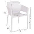 ΠΟΛΥΘΡΟΝΑ ΠΟΛΥΠΡΟΠΥΛΕΝΙΟΥ JOHN HM6103.01 ΛΕΥΚΗ 59x58x79.5Υεκ.
