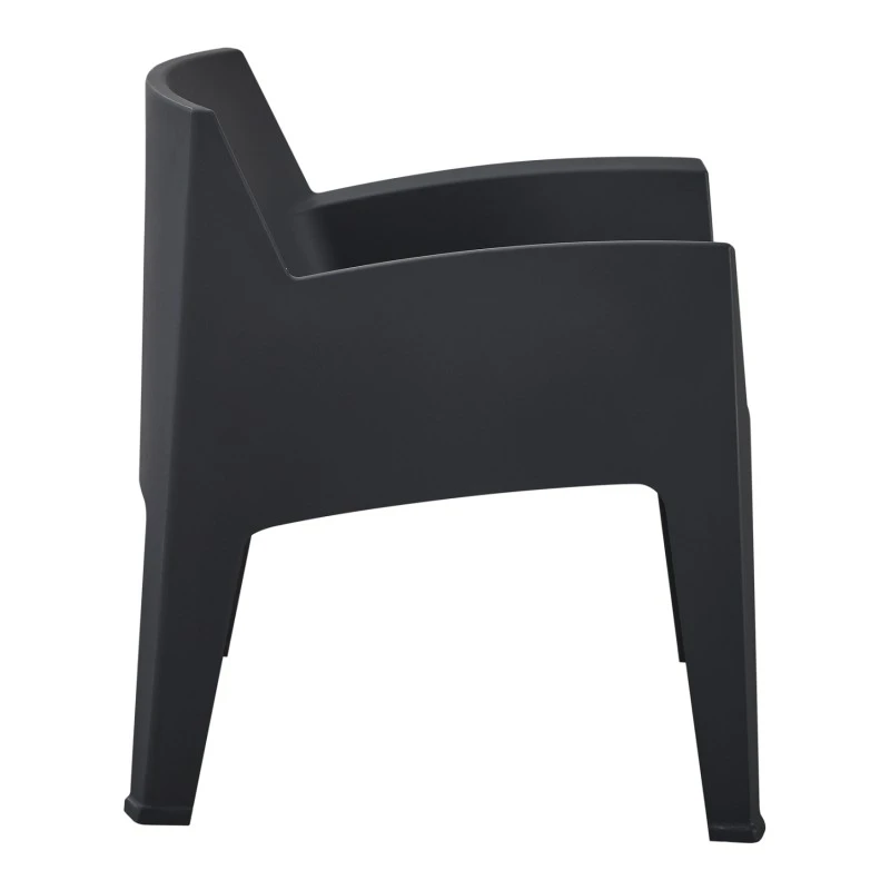 ΠΟΛΥΘΡΟΝΑ ΠΟΛΥΠΡΟΠΥΛΕΝΙΟΥ LOUNGE SLEEK HM6365.02 ΜΑΥΡΟ 62x68x73Υεκ.