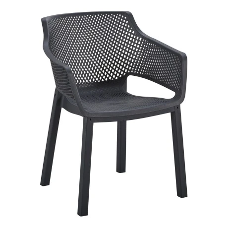 ΠΟΛΥΘΡΟΝΑ ΠΟΛΥΠΡΟΠΥΛΕΝΙΟΥ PEGGY HM6368.02 ΜΑΥΡΟ 60x55x79Υεκ