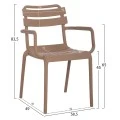 ΠΟΛΥΘΡΟΝΑ ΠΟΛΥΠΡΟΠΥΛΕΝΙΟΥ PHILLY HM6123.06 ΜΠΕΖ 58,5x49x83,5Υεκ.