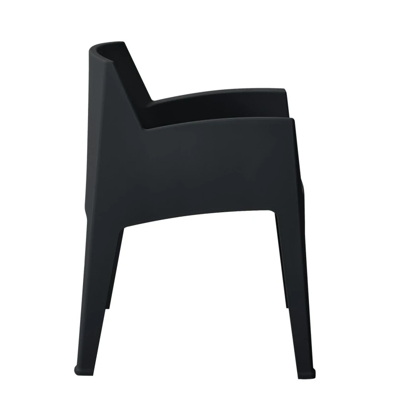 ΠΟΛΥΘΡΟΝΑ ΠΟΛΥΠΡΟΠΥΛΕΝΙΟΥ SLEEK HM6370.02 ΜΑΥΡΗ 68x63x82,5Υεκ.