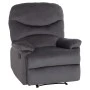 ΠΟΛΥΘΡΟΝΑ RELAX BRAYLEN HM3298.01 ΓΚΡΙ ΒΕΛΟΥΔΟ 85x90x95Υεκ.