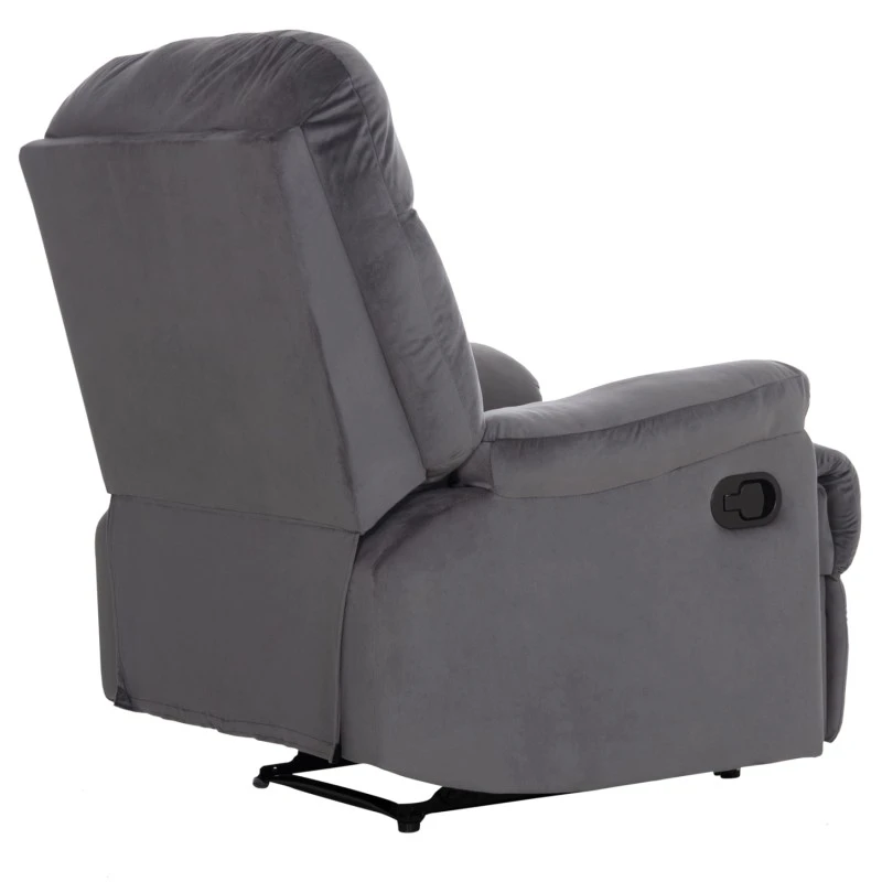 ΠΟΛΥΘΡΟΝΑ RELAX BRAYLEN HM3298.01 ΓΚΡΙ ΒΕΛΟΥΔΟ 85x90x95Υεκ.