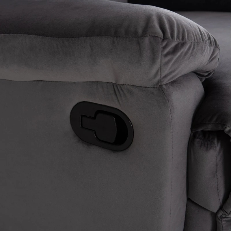 ΠΟΛΥΘΡΟΝΑ RELAX BRAYLEN HM3298.01 ΓΚΡΙ ΒΕΛΟΥΔΟ 85x90x95Υεκ.
