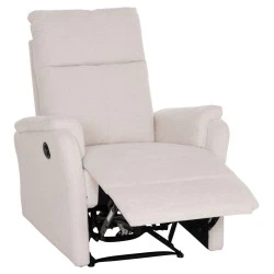 ΠΟΛΥΘΡΟΝΑ RELAX ΜΕ ΗΛΕΚΤΡΙΚΗ ΑΝΑΚΛΙΣΗ SYNTHIA HM3309.01 ΜΠΕΖ ΥΦΑΣΜΑ 75x86x100Yεκ