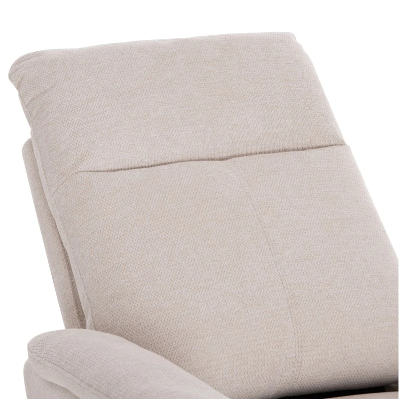 ΠΟΛΥΘΡΟΝΑ RELAX ΜΕ ΗΛΕΚΤΡΙΚΗ ΑΝΑΚΛΙΣΗ SYNTHIA HM3309.01 ΜΠΕΖ ΥΦΑΣΜΑ 75x86x100Yεκ