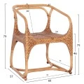 ΠΟΛΥΘΡΟΝΑ RELIK ΕΣΩΤ. ΧΩΡΩΝ HM9955.02 ΦΥΣΙΚΟ RATTAN-ΚΑΡΥΔΙ ΧΡΩΜΑ 60x57x79Υεκ.