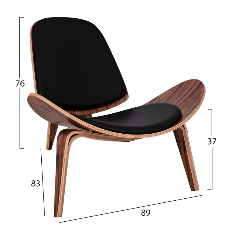 ΠΟΛΥΘΡΟΝΑ SUPERIOR PLUS HM1128.01 ΚΕΡΑΣΙ ΜΕ ΜΑΥΡΟ ΜΑΞΙΛΑΡΙ PU 89x83x76Yεκ.