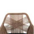 ΠΟΛΥΘΡΟΝΑ TOPIN HM6048.02 ΑΛΟΥΜΙΝΙΟ ΜΑΥΡΟ-P.E. RATTAN ΜΠΕΖ-ΜΑΞΙΛΑΡΙ ΜΑΥΡΟ 57x65x84Υ εκ