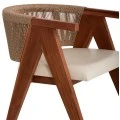 ΠΟΛΥΘΡΟΝΑ ΤΡΑΠΕΖΑΡΙΑΣ BRANN HM18238.12 ΞΥΛΟ ΤΕΑΚ-ΕΚΡΟΥ PU-ΣΧΟΙΝΙ 60x62x76Υεκ