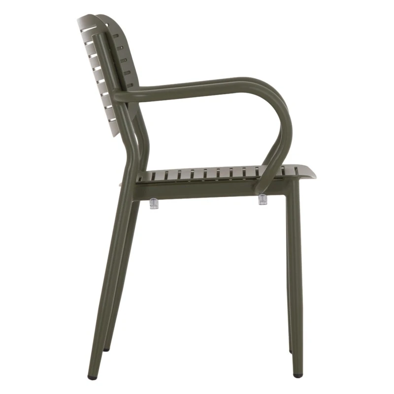 ΠΟΛΥΘΡΟΝΑ ΤΡΑΠΕΖΑΡΙΑΣ HILLIARD HM6644.07 ΑΛΟΥΜΙΝΙΟ ΣΕ OLIVE GREEN 58x52x78Υεκ