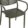 ΠΟΛΥΘΡΟΝΑ ΤΡΑΠΕΖΑΡΙΑΣ HILLIARD HM6644.07 ΑΛΟΥΜΙΝΙΟ ΣΕ OLIVE GREEN 58x52x78Υεκ