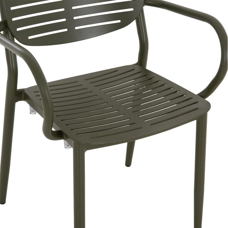 ΠΟΛΥΘΡΟΝΑ ΤΡΑΠΕΖΑΡΙΑΣ HILLIARD HM6644.07 ΑΛΟΥΜΙΝΙΟ ΣΕ OLIVE GREEN 58x52x78Υεκ