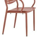 ΠΟΛΥΘΡΟΝΑ ΤΡΑΠΕΖΑΡΙΑΣ HILLIARD HM6644.08 ΑΛΟΥΜΙΝΙΟ ΣΕ TERRACOTTA 58x52x78Υεκ