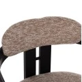 ΠΟΛΥΘΡΟΝΑ ΤΡΑΠΕΖΑΡΙΑΣ KALL HM18247.02 ΚΑΦΕ ΥΦΑΣΜΑ--PLYWOOD ΣΕ ΜΑΥΡΟ 56x45x73Υεκ