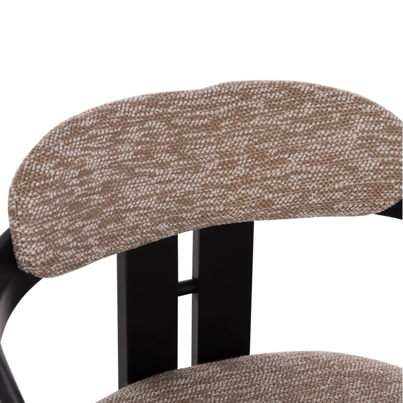 ΠΟΛΥΘΡΟΝΑ ΤΡΑΠΕΖΑΡΙΑΣ KALL HM18247.02 ΚΑΦΕ ΥΦΑΣΜΑ--PLYWOOD ΣΕ ΜΑΥΡΟ 56x45x73Υεκ