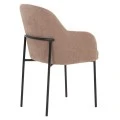 ΠΟΛΥΘΡΟΝΑ ΤΡΑΠΕΖΑΡΙΑΣ MANIDO HM18429.03 TAUPE ΥΦΑΣΜΑ-ΜΕΤΑΛ.ΜΑΥΡΑ ΠΟΔΙΑ 54x61x87Υεκ