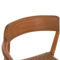 ΠΟΛΥΘΡΟΝΑ ΤΡΑΠΕΖΑΡΙΑΣ ROBBY HM18350 ΞΥΛΟ TEAK & ΣΧΟΙΝΙ VIRO ΦΥΣΙΚΟ 55x50x71Υεκ.