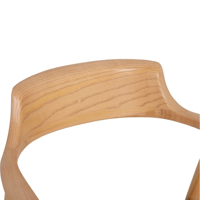 ΠΟΛΥΘΡΟΝΑ ΤΡΑΠΕΖΑΡΙΑΣ TARGA HM18336.11 RUBBERWOOD ΦΥΣΙΚΟ & PU ΕΚΡΟΥ 58x54x78Yεκ