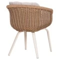 ΠΟΛΥΘΡΟΝΑ VICTUS HM6559.02 ΑΛΟΥΜΙΝΙΟ & OLEFIN ΜΠΕΖ-TWIST WICKER 60x62x76Yεκ