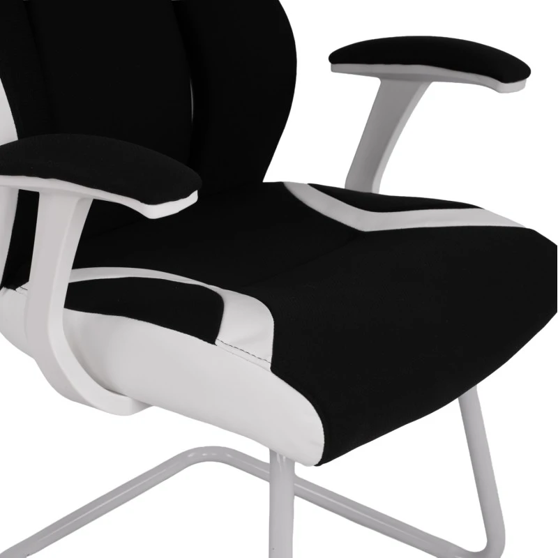 ΠΟΛΥΘΡΟΝΑ ZAHARA HM1102.02 ΣΕ ΧΡΩΜΑ ΜΑΥΡΟ ΜΕ ΑΣΠΡΟ 66,5x63x108cm