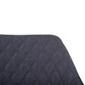 ΠΟΛΥΘΡΟΝΑΚΙ CHARLES HM8522.01 ΜΕ ΥΦΑΣΜΑ ΣΚΟΥΡΟ ΓΚΡΙ PU ΜΑΥΡΟ 57x63x83Υ εκ.