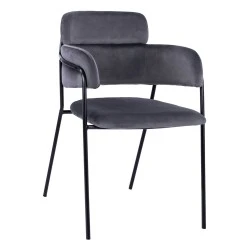 ΠΟΛΥΘΡΟΝΑΚΙ KELSO HM8521.01 ΒΕΛΟΥΔΟ ΣΚΟΥΡΟ ΓΚΡΙ & ΜΑΥΡΟ ΜΕΤΑΛΛΙΚΟ ΣΚΕΛΕΤΟ 52,5x52x80 cm ΠΟΛΥΘΡΟΝΑΚΙ KELSO HM8521.01 ΒΕΛΟΥΔΟ ΣΚΟΥΡΟ ΓΚΡΙ & ΜΑΥΡΟ ΜΕΤΑΛΛΙΚΟ ΣΚΕΛΕΤΟ 52,5x52x80 cm