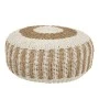 ΠΟΥΦ ΣΚΑΜΠΟ SARONI HM7851.01 SEAGRASS ΣΕ ΦΥΣΙΚΟ-ΛΕΥΚΟ ΧΡΩΜΑ Φ60x35Yεκ.