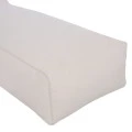 ΠΟΥΦ ΞΑΠΛΩΣΤΡΑ WADELIN HM5774.11 ΜΕ TEXTILINE ΛΕΥΚΟ 190x80x40-60Υ εκ.
