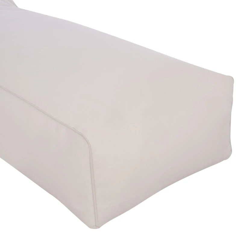 ΠΟΥΦ ΞΑΠΛΩΣΤΡΑ WADELIN HM5774.11 ΜΕ TEXTILINE ΛΕΥΚΟ 190x80x40-60Υ εκ.