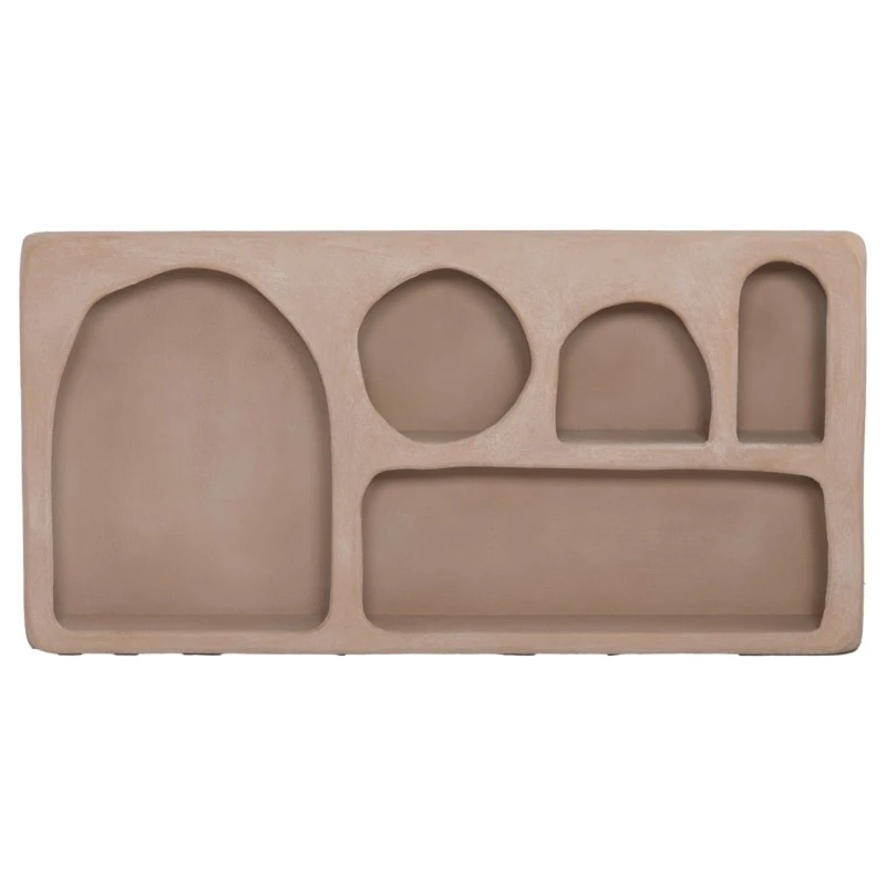 ΡΑΦΙ ΤΟΙΧΟΥ ΣΕΙΡΑ SANTORINI HM18063.02 MDF ΣΕ ΚΑΦΕ 120x18x60Υεκ.