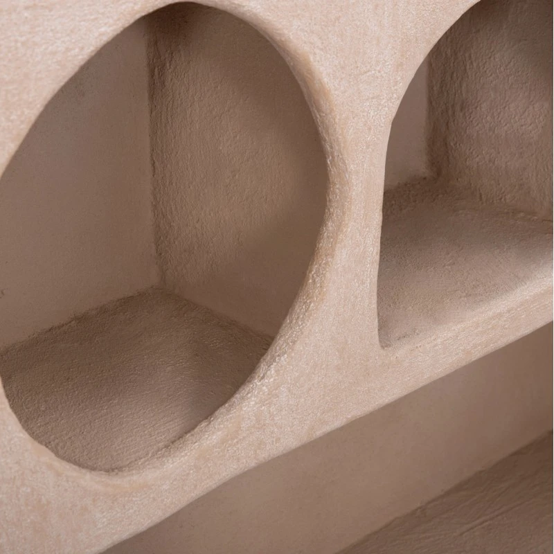 ΡΑΦΙ ΤΟΙΧΟΥ ΣΕΙΡΑ SANTORINI HM18063.02 MDF ΣΕ ΚΑΦΕ 120x18x60Υεκ.