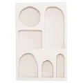 ΡΑΦΙΕΡΑ-ΚΟΜΜΟ ΣΕΙΡΑ SANTORINI HM18059 MDF ΣΕ ΥΠΟΛΕΥΚΟ 80x18x120Υεκ.