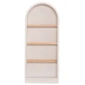 ΡΑΦΙΕΡΑ ΣΕΙΡΑ SANTORINI HM18044 MDF ΥΠΟΛΕΥΚΟ-ΡΑΦΙΑ ΞΥΛΟ ΕΛΑΤΟΥ ΦΥΣΙΚΟ 80x38x188,5Υεκ.
