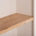 ΡΑΦΙΕΡΑ ΣΕΙΡΑ SANTORINI HM18044 MDF ΥΠΟΛΕΥΚΟ-ΡΑΦΙΑ ΞΥΛΟ ΕΛΑΤΟΥ ΦΥΣΙΚΟ 80x38x188,5Υεκ.